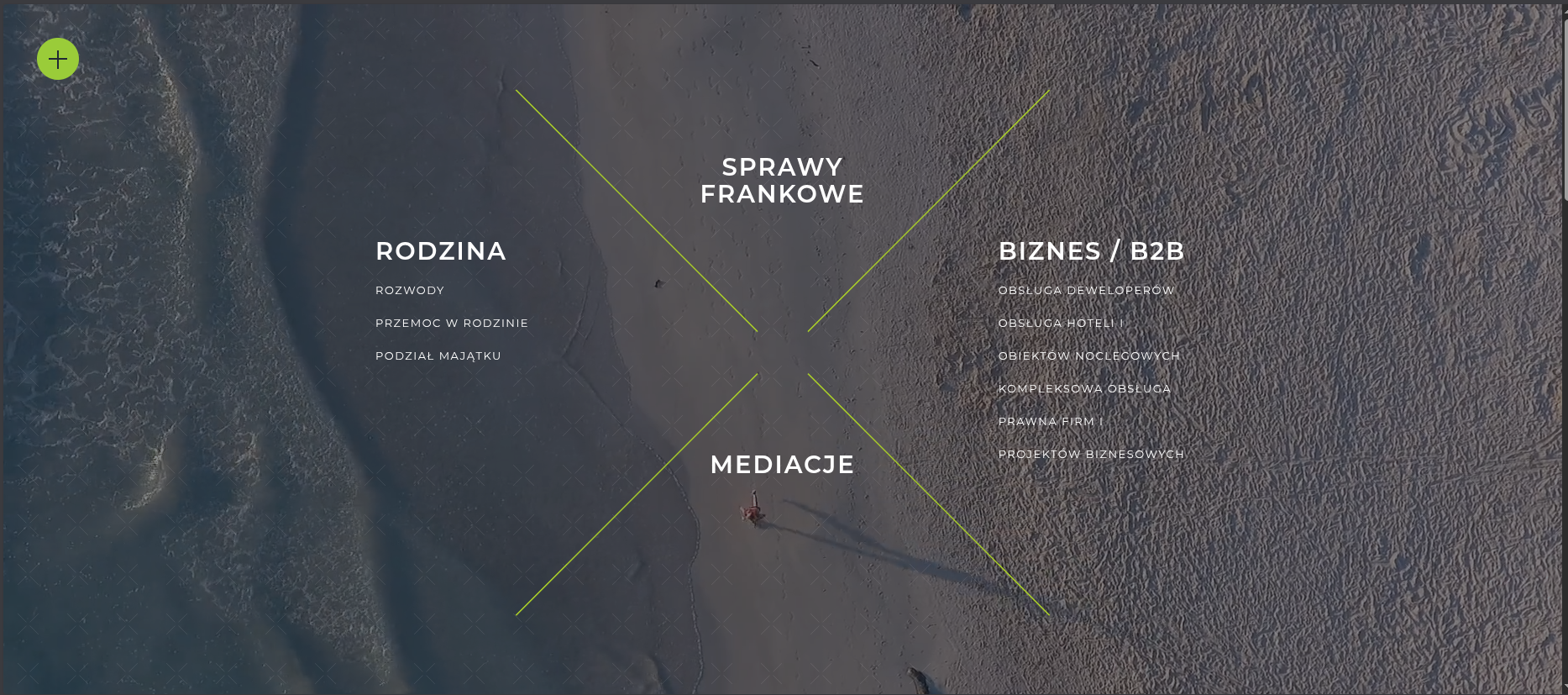 Makieta strony kancelarii prawnej przygotowanej przez up5star